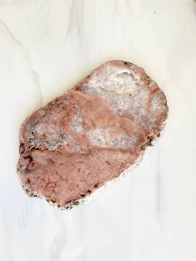 Embrace the Serene Beauty of a Large Pink Amethyst Slab