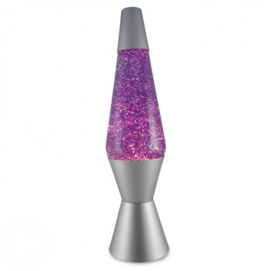 Silver & Purple Diamond Glitter Lava Lamp