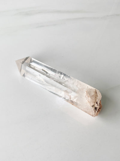 Harness the Pure Energy of Clear Quartz with a Terminator Point