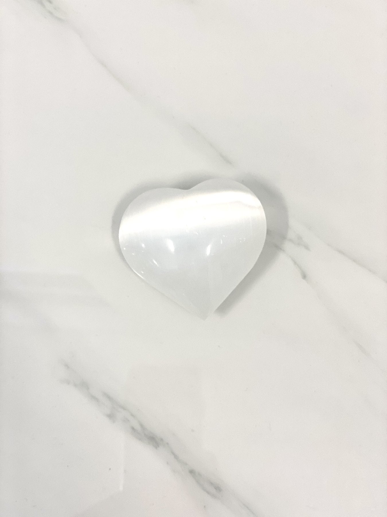 "Divine Serenity: Selenite Large Puffy Hearts"