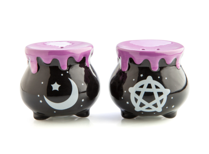Witches' Brew Cauldron Salt & Pepper Set