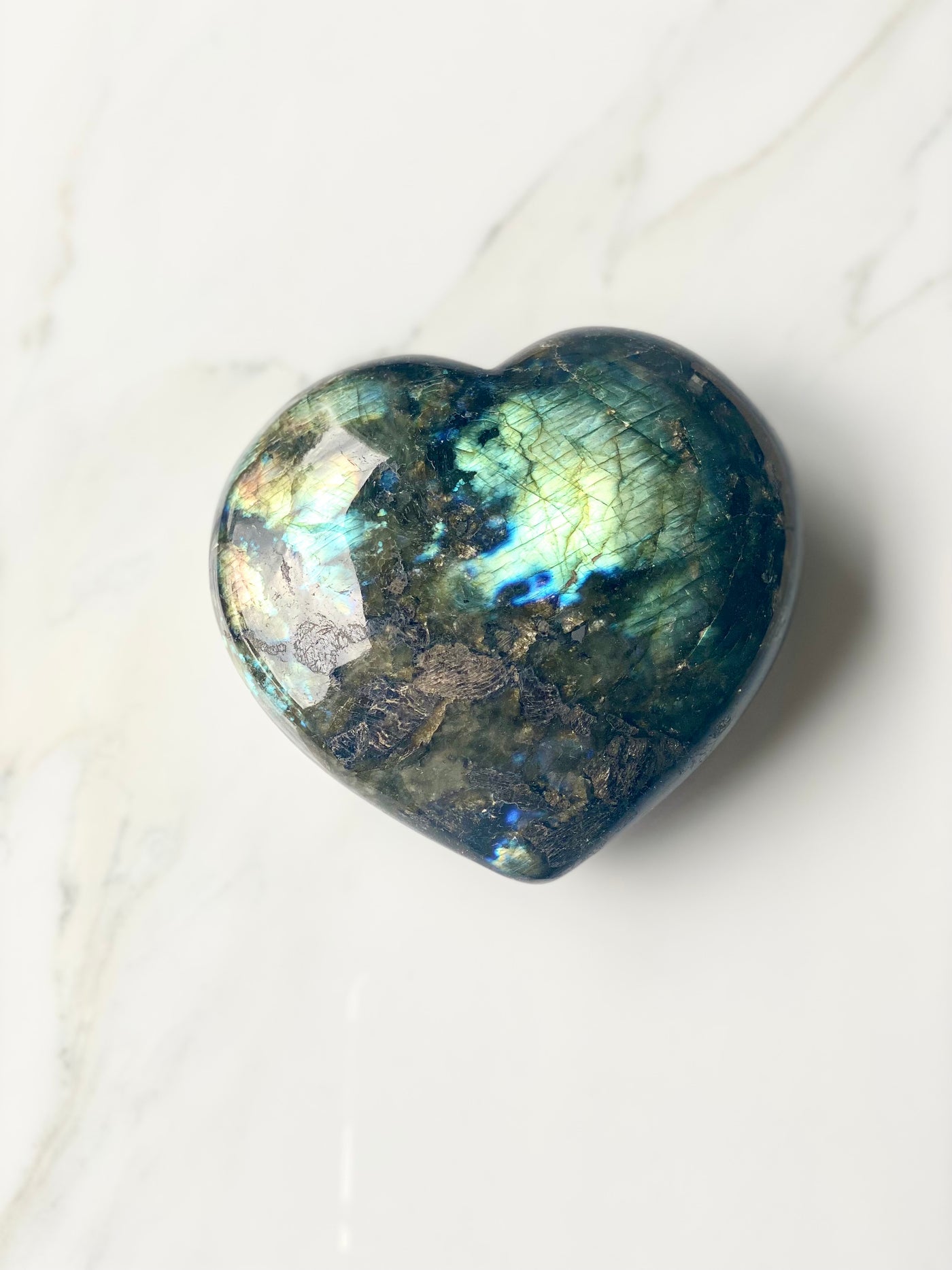 Extra Large Labradorite Heart #12