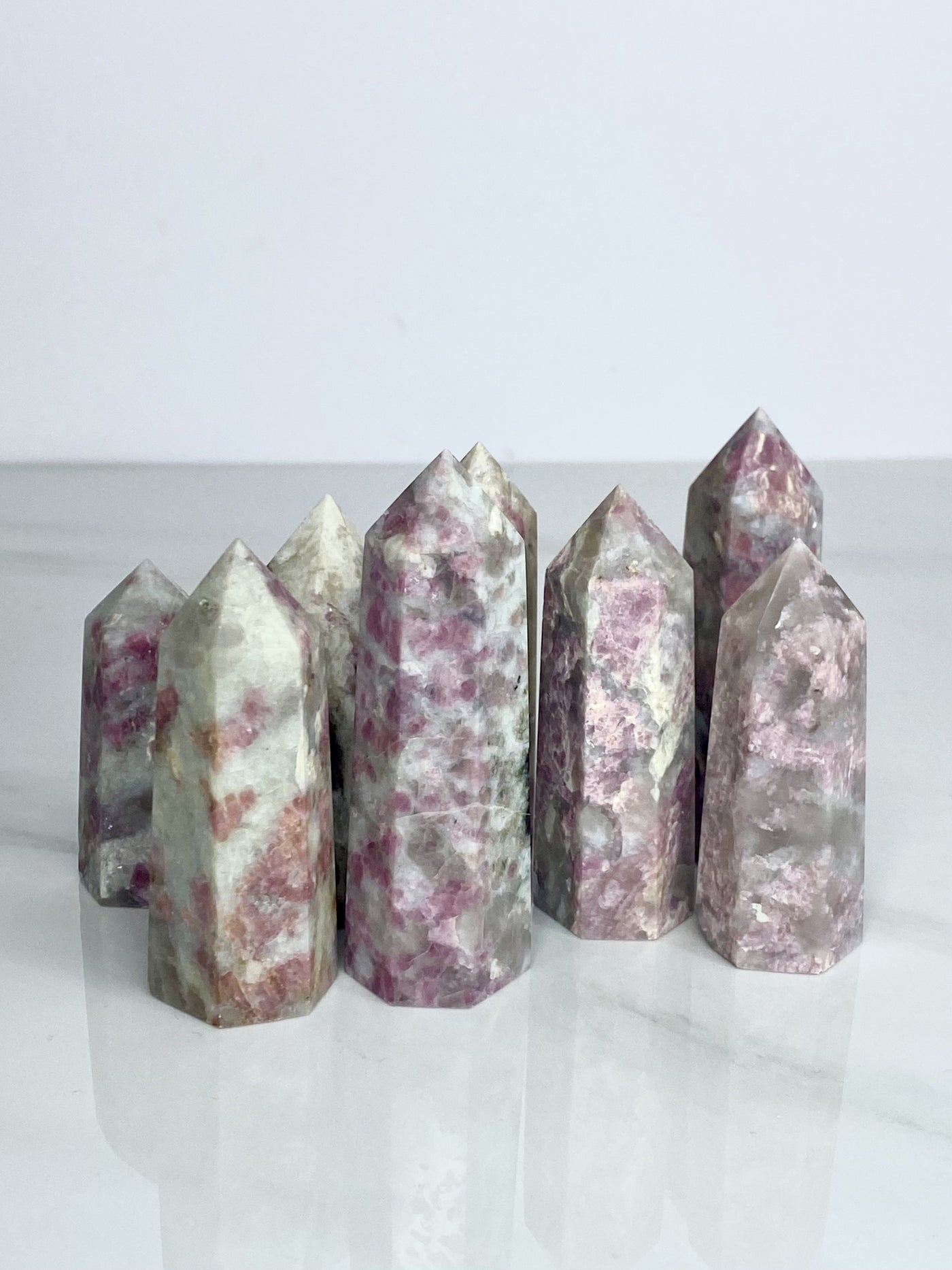 Pink Tourmaline Points