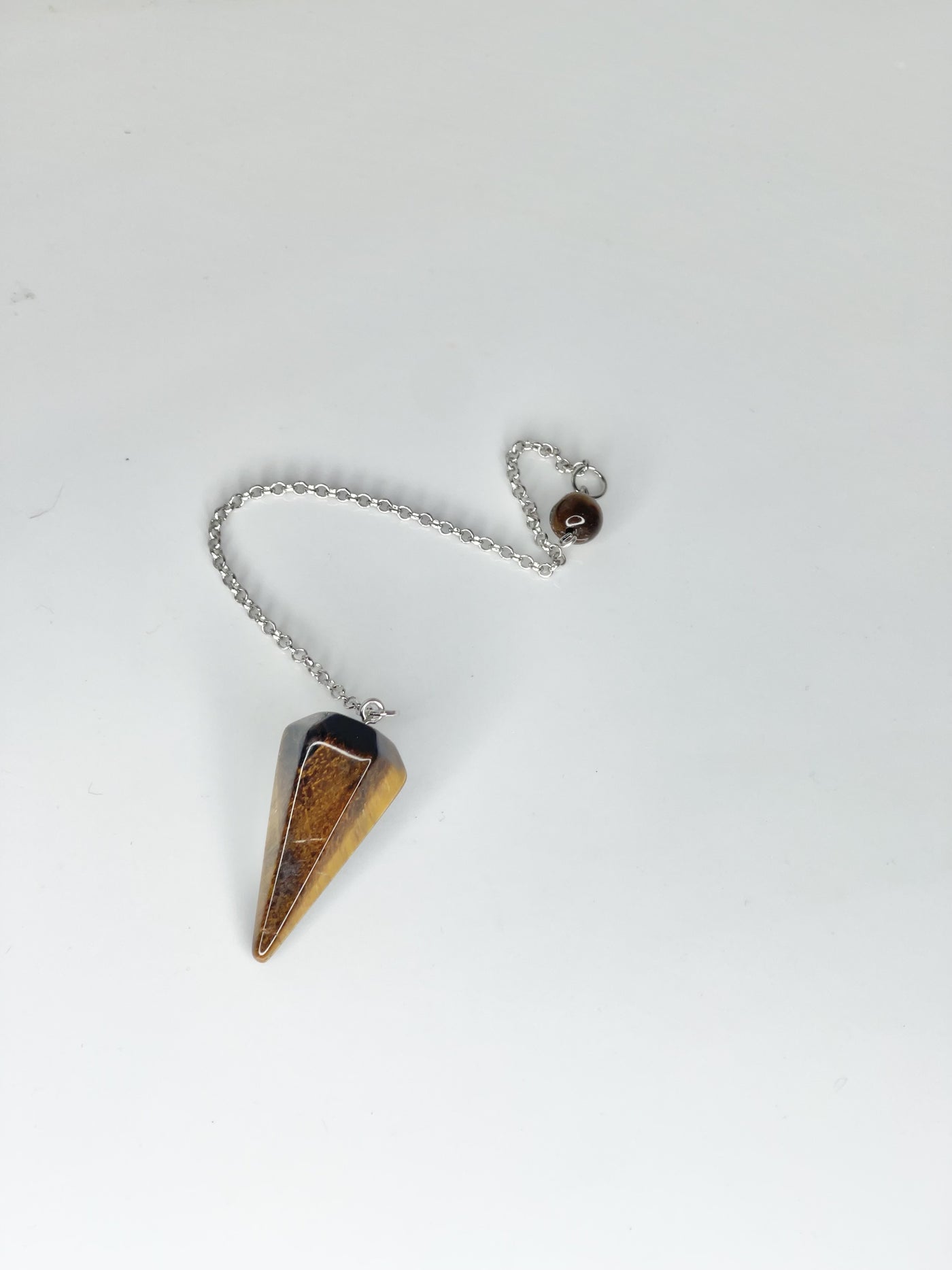 Point Golden Tigers Eye Pendulum